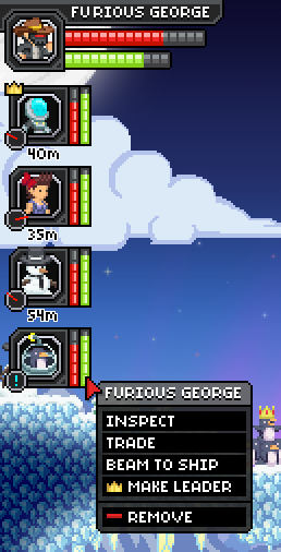 Mockup of Party Window
